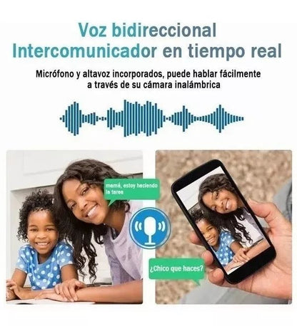 Camara Robotica Wifi Ip Bombillo Full Hd Seguridad 24/7 - Camva Store