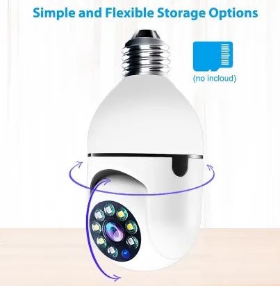 Camara Robotica Wifi Ip Bombillo Full Hd Seguridad 24/7 - Camva Store