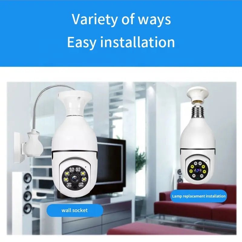 Camara Robotica Wifi Ip Bombillo Full Hd Seguridad 24/7 - Camva Store