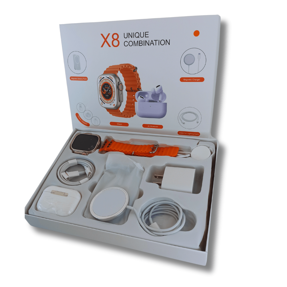 Combo Reloj Watch X8 Ultra + Audifonos In Ear + Power Bank - Camva Store