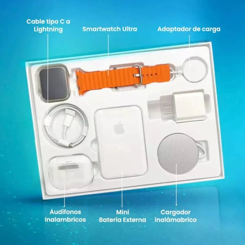 Combo Reloj Watch X8 Ultra + Audifonos In Ear + Power Bank - Camva Store