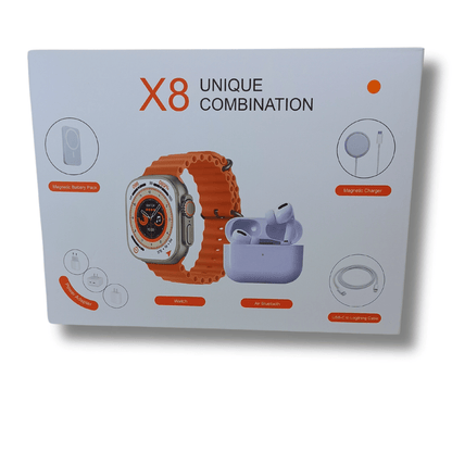 Combo Reloj Watch X8 Ultra + Audifonos In Ear + Power Bank - Camva Store
