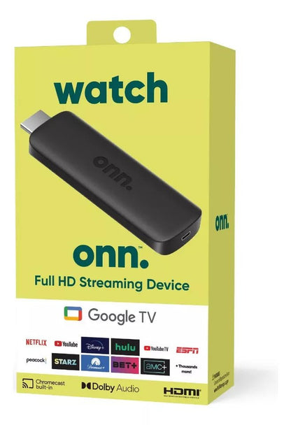 Convertidor Smart Tv (programado) Watch Onn Google Tv Streaming Hd Control Voz Original - Camva Store