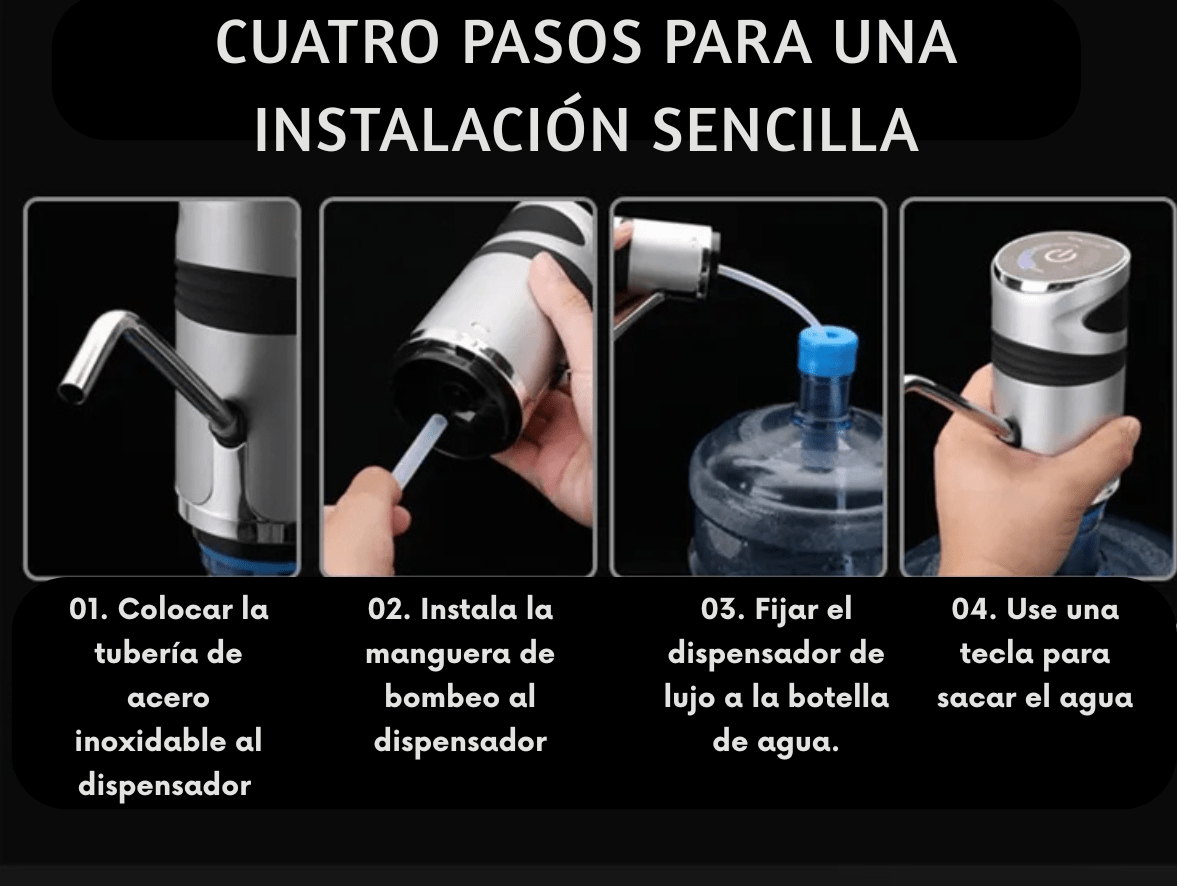 Dispensador Agua Lujo Automático Botellón Recargable Táctil - Camva Store
