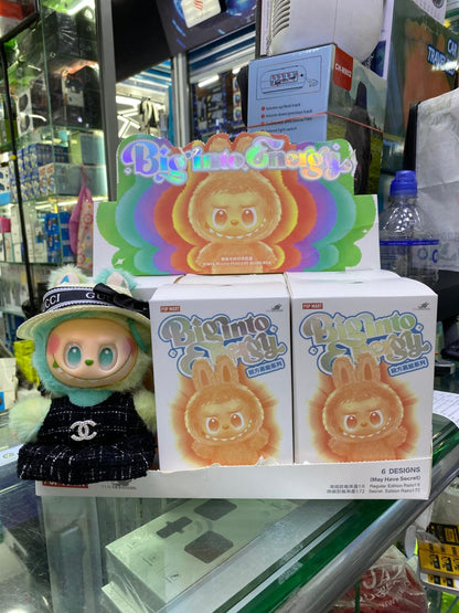 Labubu Ultima Generación Big Into Energy Popmart + Vestido Sorpresa