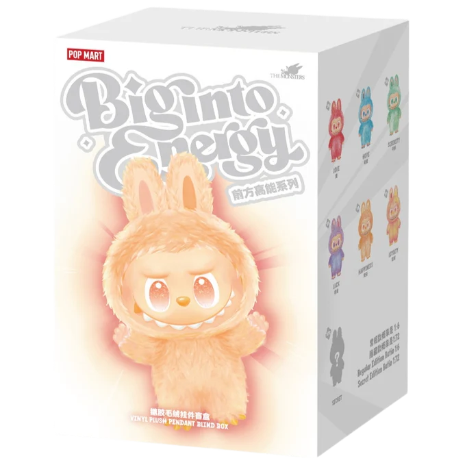 Labubu Ultima Generación Big Into Energy Popmart + Vestido Sorpresa
