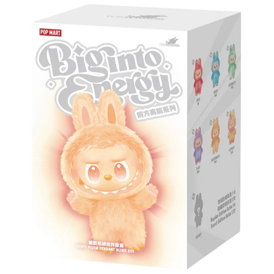 Labubu Ultima Generación Big Into Energy Popmart + Vestido Sorpresa