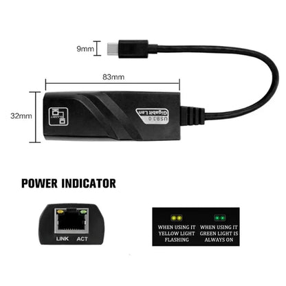 Hub Adaptador Tipo C A Lan 3.0 Internet + Velocidad - Camva Store