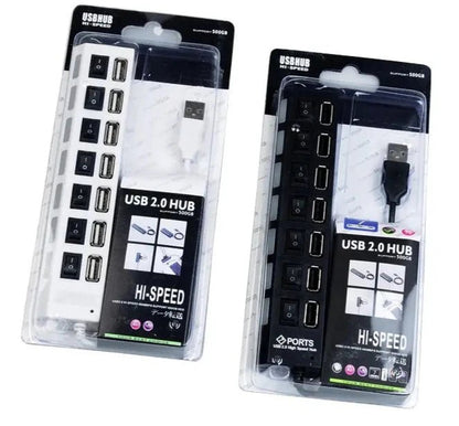 Hub Multipuerto Concentrador Usb 2.0 7 En 1 Adaptador Switch - Camva Store