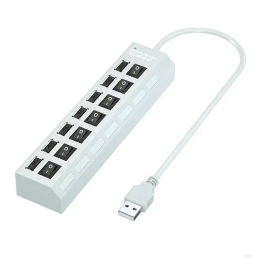 Hub Multipuerto Concentrador Usb 2.0 7 En 1 Adaptador Switch - Camva Store