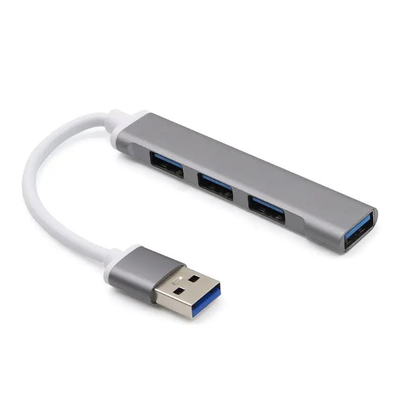 Hub Usb 3.0 De 4 Puertos Con Otg Tipo C - Metalico - Camva Store
