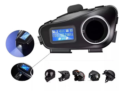 Intercomunicador Pantalla LCD KR - M4 Bluetooth Resistente al Agua Moto - Camva Store