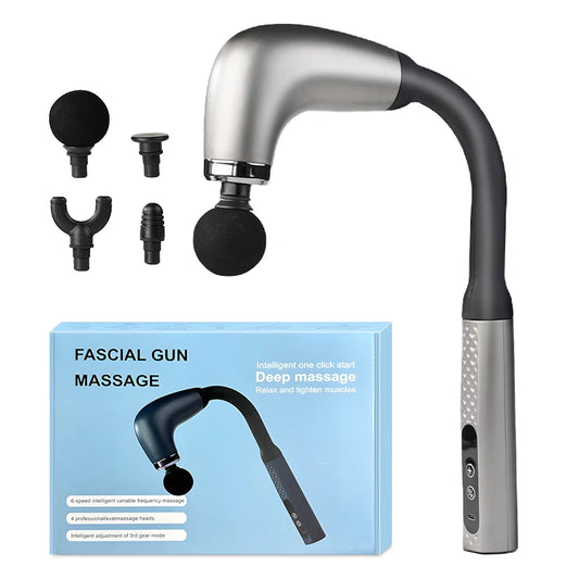 Masajeador Electrico Corporal Percutor Fisioterapia 4 Cabezas intercambiables