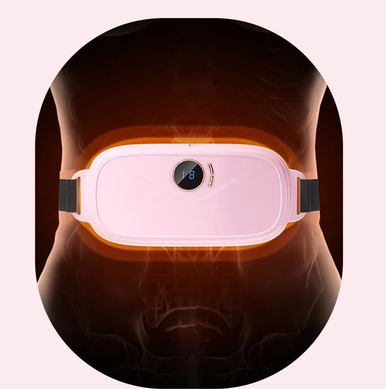 Cinturon Térmico Eléctrico Recargable Alivia Cólicos con función vibradora