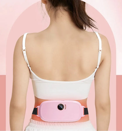 Cinturon Térmico Eléctrico Recargable Alivia Cólicos con función vibradora