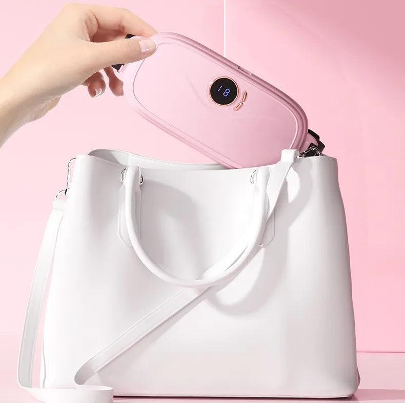 Cinturon Térmico Eléctrico Recargable Alivia Cólicos con función vibradora