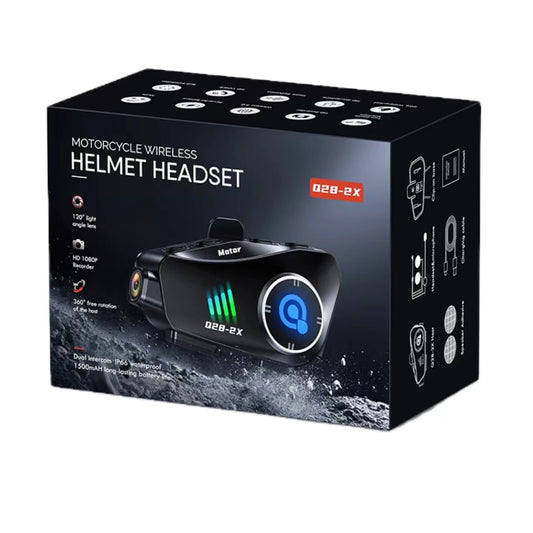 Intercomunicador Casco Moto Cámara Full HD Resistencia Agua