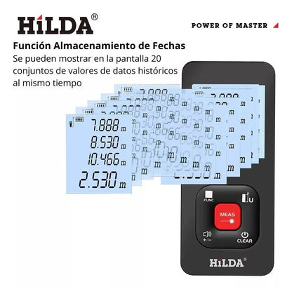 Metro Laser Digital Herramientas Medidor Recargable 50 Metros - Camva Store