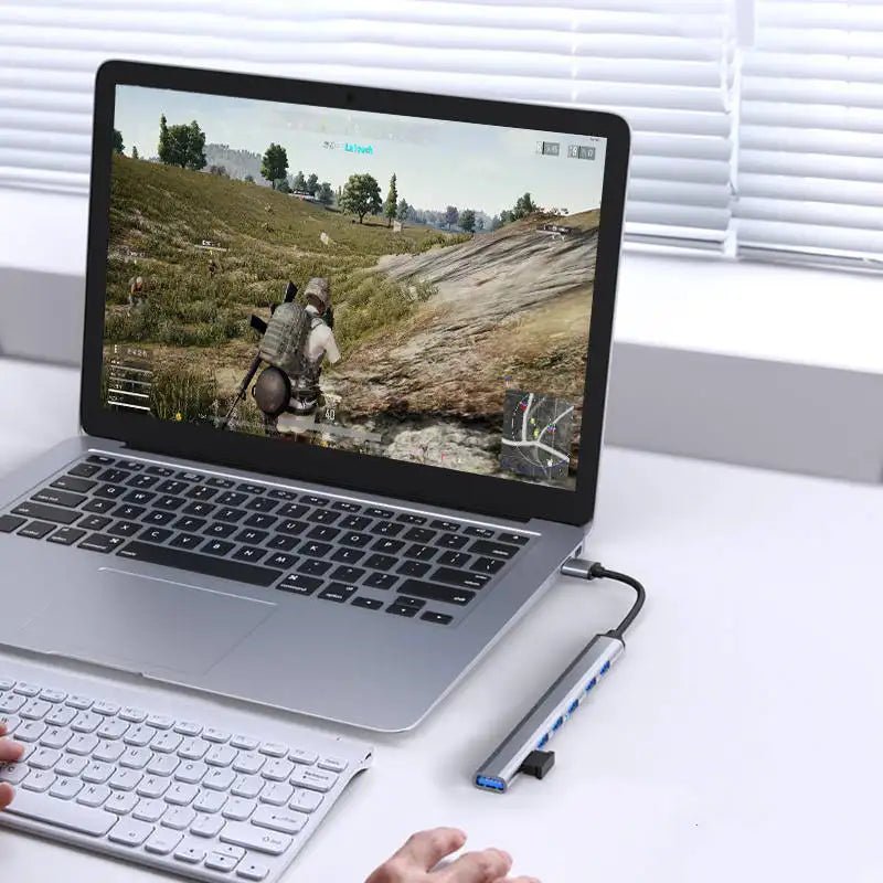 Multipuertos Hub 7 En 1 Tipo C Metálico 3.0 Adaptador Puerto - Camva Store