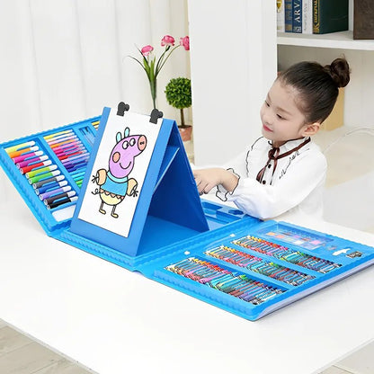Set Kit Colores Juego Arte/Dibujo Creativo Infantil - 208 Pcs - Camva Store
