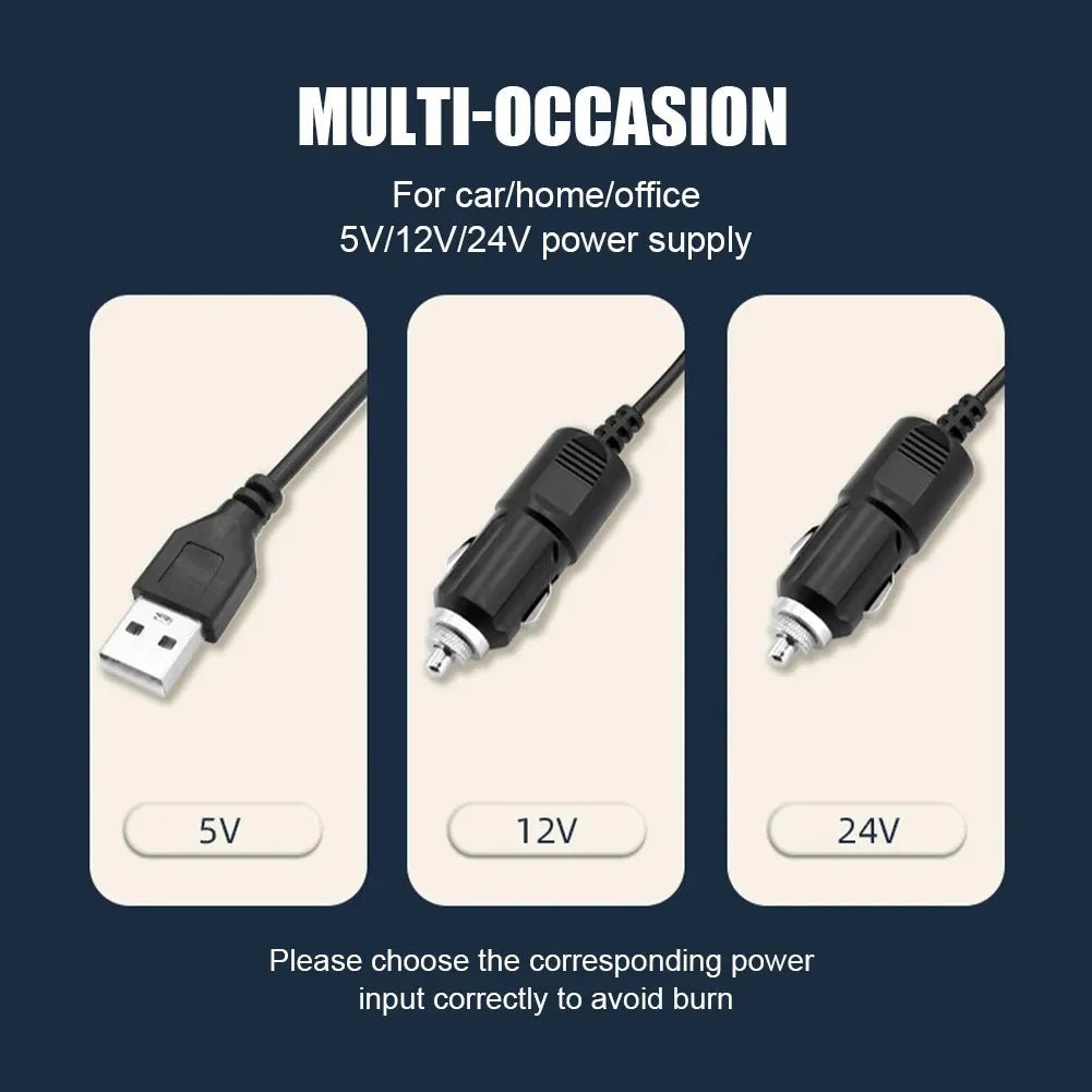 Ventilador Para Carro Doble Cabezal Ajustable De 360 Con 12v - Camva Store