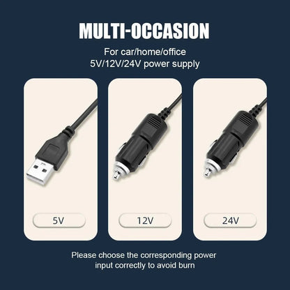 Ventilador Para Carro Doble Cabezal Ajustable De 360 Con 12v - Camva Store